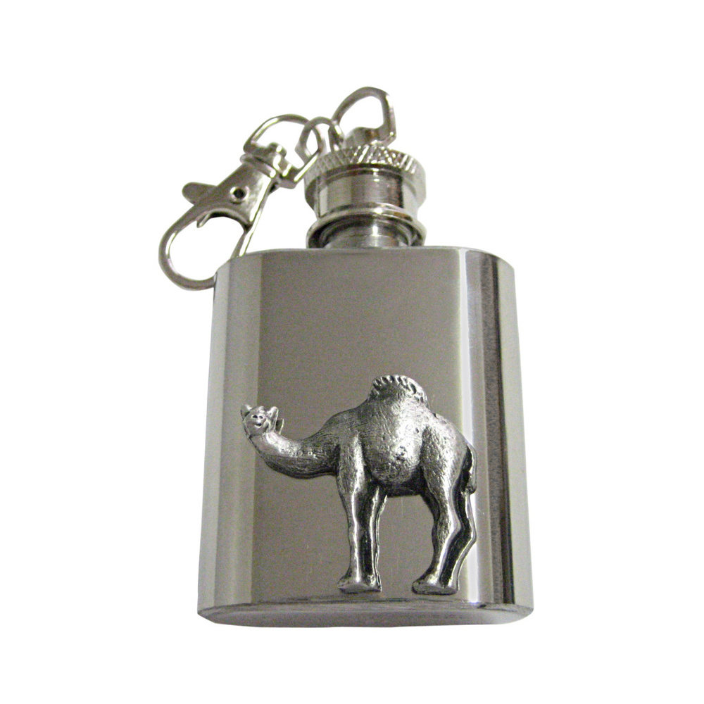 Textured Camel Keychain Flask - image 1